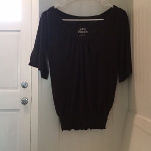 Mudd dark brown, half sleeve shirt